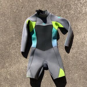 Roxy Girls Spring Suit Wetsuit 3/2 Suncro Youth Size 4 4G